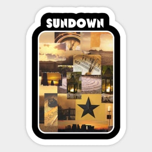 Sundown, Twilight and Time Sticker